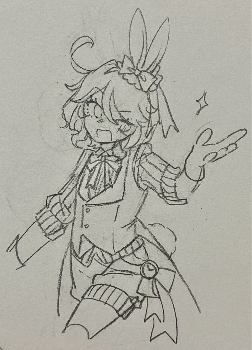 StarryInTeyvat's tweet photo. (Doodle) bunny #furina https://t.co/nDQNTqZ2pH