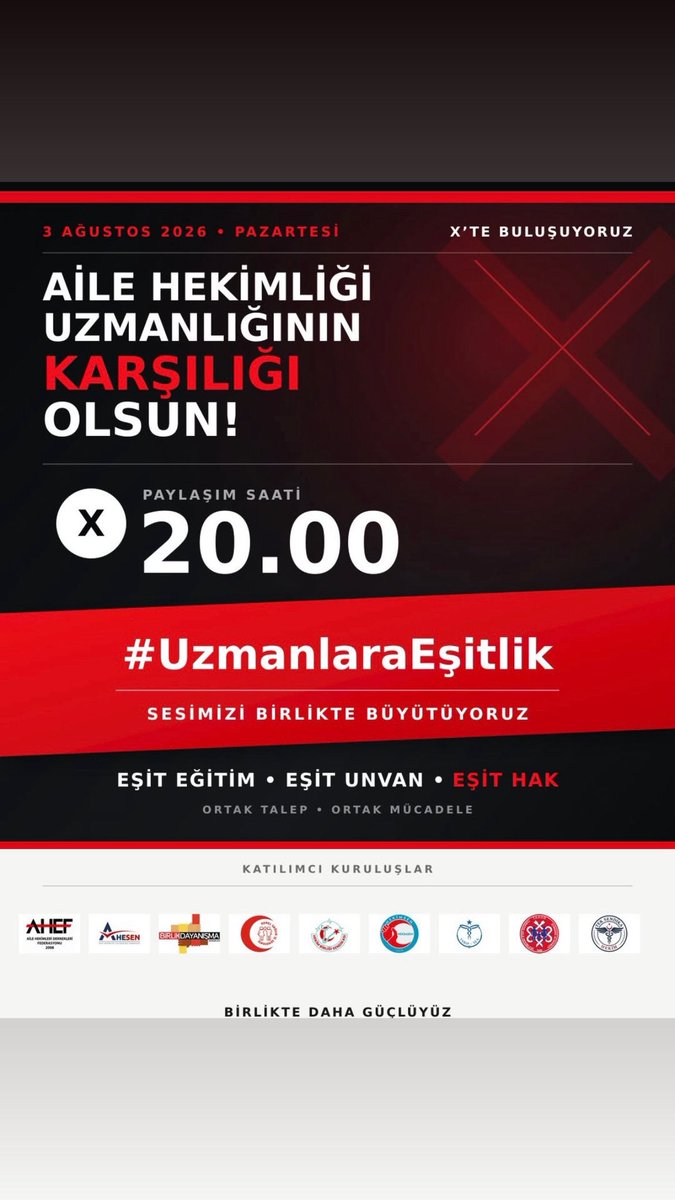 TugbaBodur's tweet photo. Dünya standartlarında bir Aile Hekimliği için #uzmanlaraeşitlik https://t.co/7ZkaykX1Ha
