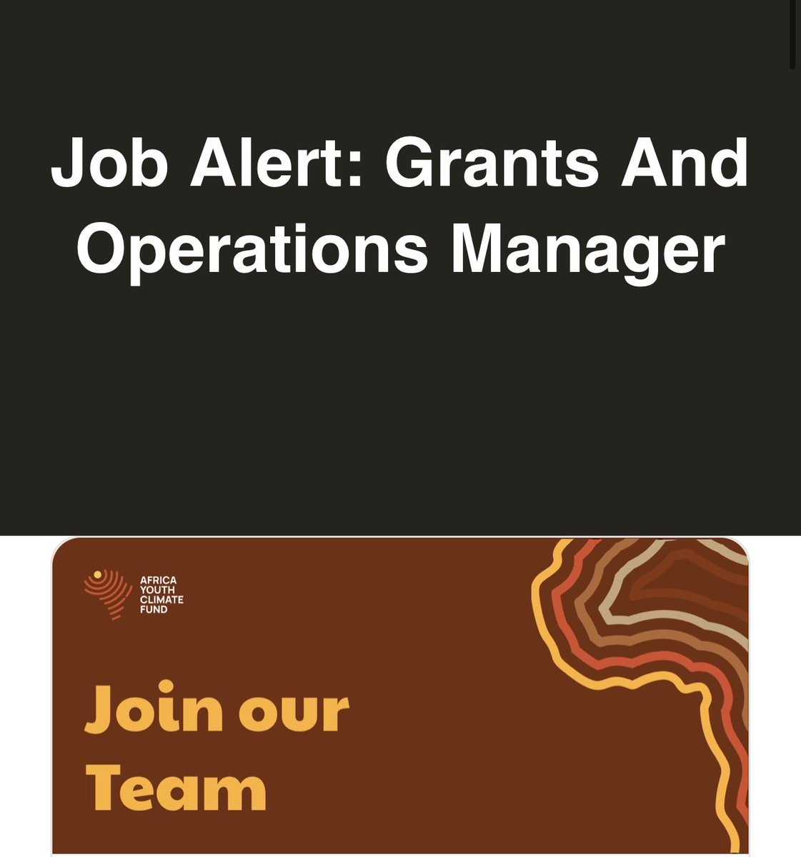 EemanBintSulaym's tweet photo. The Africa Youth Climate Fund is hiring for multiple positions. Fully remote within Africa 🌍 

https://t.co/9ELXP494eV

https://t.co/YPL5abXKqQ

https://t.co/d7ozLMtdcr

‼️DEADLINE: AUGUST 7, 2026 

Good luck 🍀 https://t.co/bTymFOr5PK
