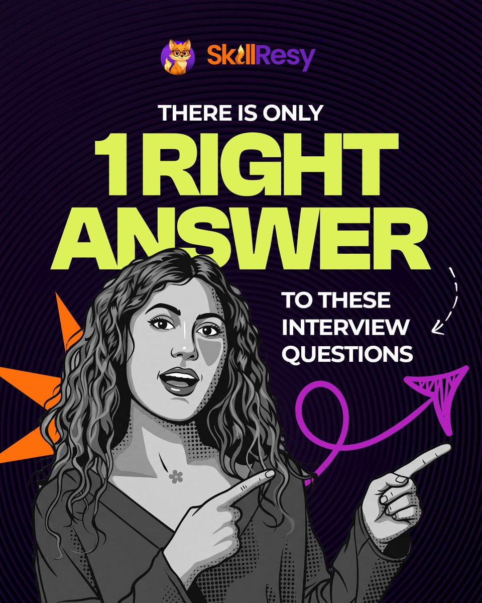 skillresy's tweet photo. One wrong answer to a basic interview question can instantly kill your confidence, and with it your chances. 

SkillResy’s AI Interview Assistant gives you real-time, personalized guidance so you never stumble on curveball questions. https://t.co/8qu37YsW5Q