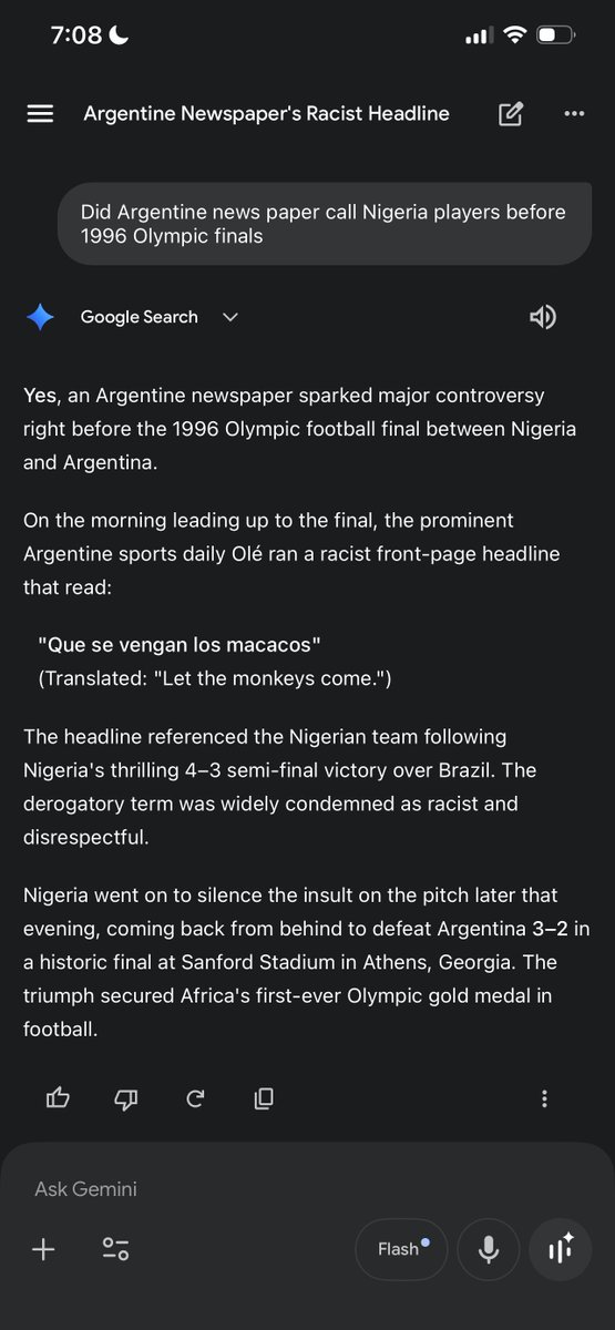 bruno_albiol's tweet photo. @yabaleftonline This is what Argentina news paper called Nigerian before the final 😭🤣 https://t.co/0eEiMhOY7E