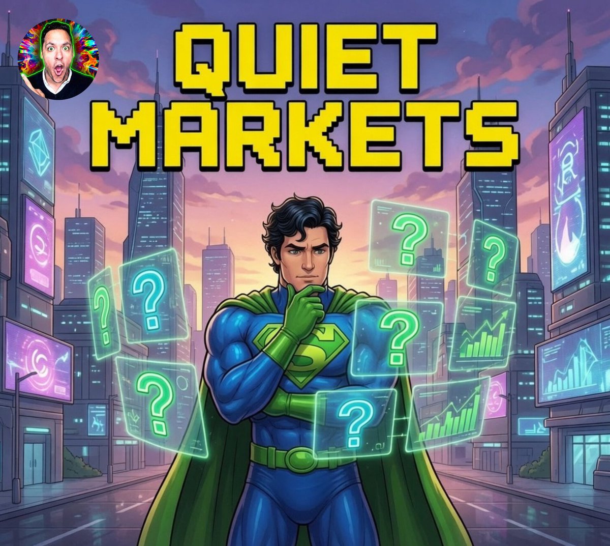 SuppomanCoinSol's tweet photo. Quiet markets create time.

Time to search.
Time to research.
Time to find what the crowd isn't watching yet. 🔍

STAY HYPER BULLISH with SUPPOMAN 🟢 🐂 https://t.co/JGzafmLDSW