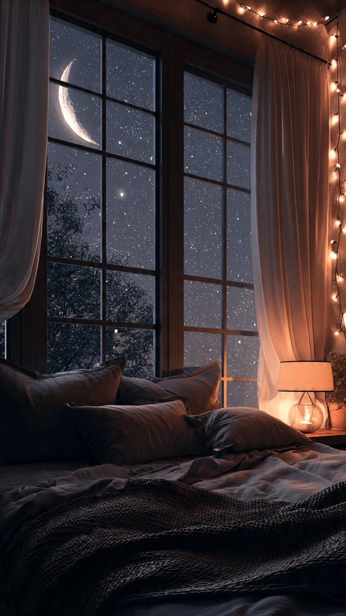 WanderWithAI_'s tweet photo. Window full of stars, heart full of peace.
Good Night 🌙
#GoodNight #CozyRoom #StarryNight #FairyLights #BedroomAesthetic #NightVibes https://t.co/7k0Gyhtk99