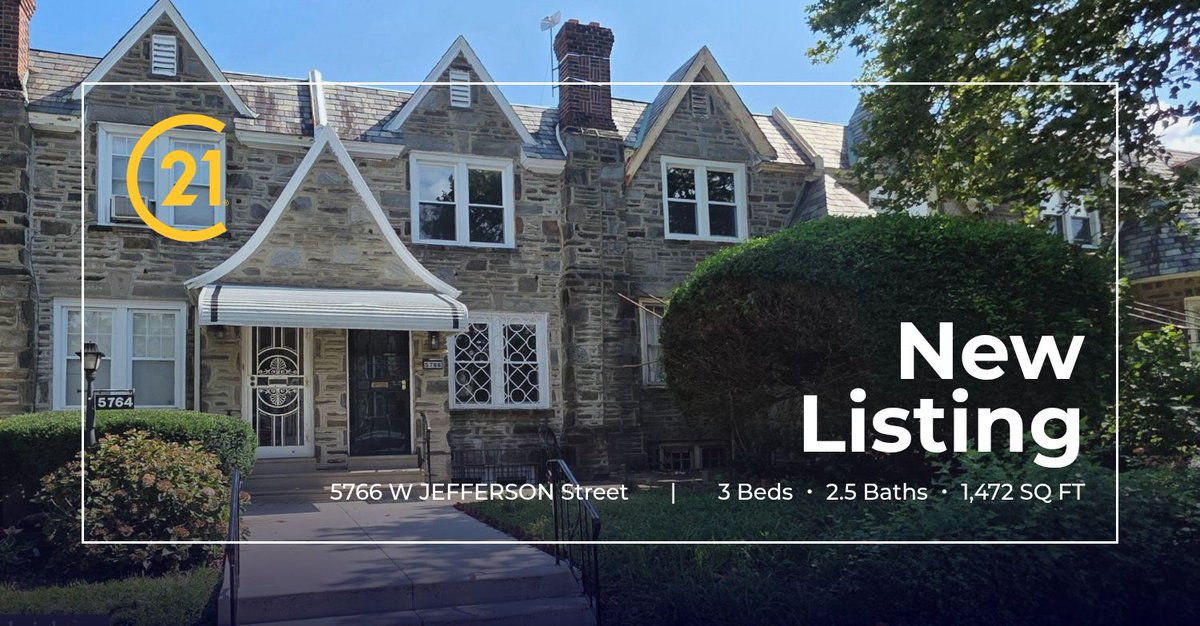 RRenson's tweet photo. 📍 New Listing 📍 Take a look at this fantastic new property that just hit the market located at 5766 W Jefferson Street in Philadelphia. Reach out here or at (215) 806-6766 for more information!

Listed by Aaron Gray Sr.  a.k.a. T... https://t.co/ZUrsyvQ23y https://t.co/EXixS2ZyUG