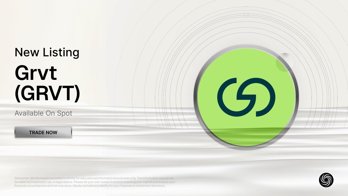 Nioexchange's tweet photo. Weβve got a fresh drop! π
$GRVT is now available for trading on #NioX.
π Swap it. Stack it. Trade it.
Letβs go π https://t.co/Wwfs0oQBNM