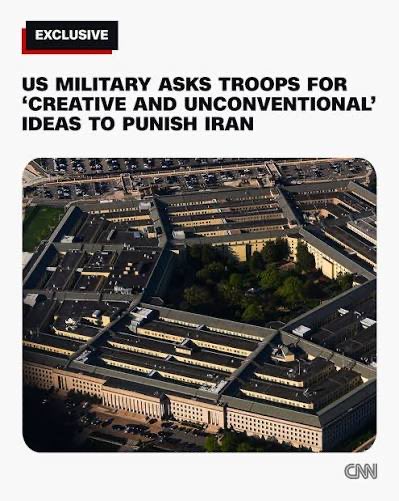 ProfessorPape's tweet photo. CENTCOM soliciting 'unconventional ideas' to punish Iran shows a strategic impasse

Crowdsourcing 'creative' tactics won't fix a broken strategy

More pressure just drives a predictable spiral—each response feeding the next

We are stuck in the Escalation Trap https://t.co/C9Bs7icUFk