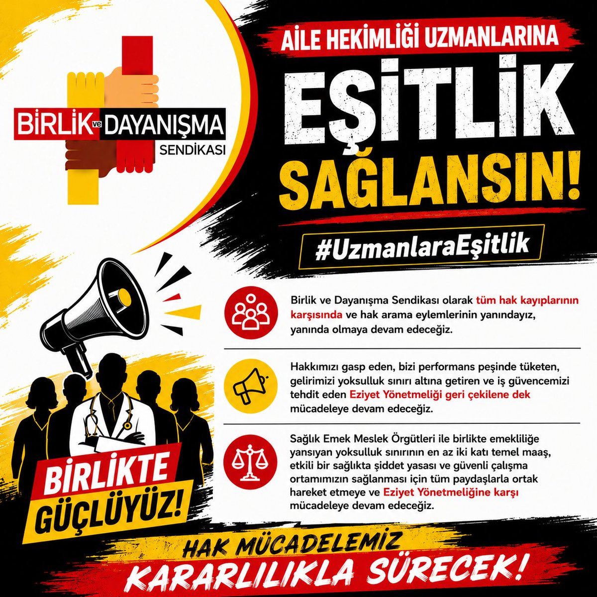 dayanismasen3's tweet photo. Aile Hekimliği Uzmanı olmak, birinci basamakta çalıştığı için daha düşük haklara sahip olmak demek değildir.
#UzmanlaraEşitlik
@dayanismasen https://t.co/wNwbH8QYke