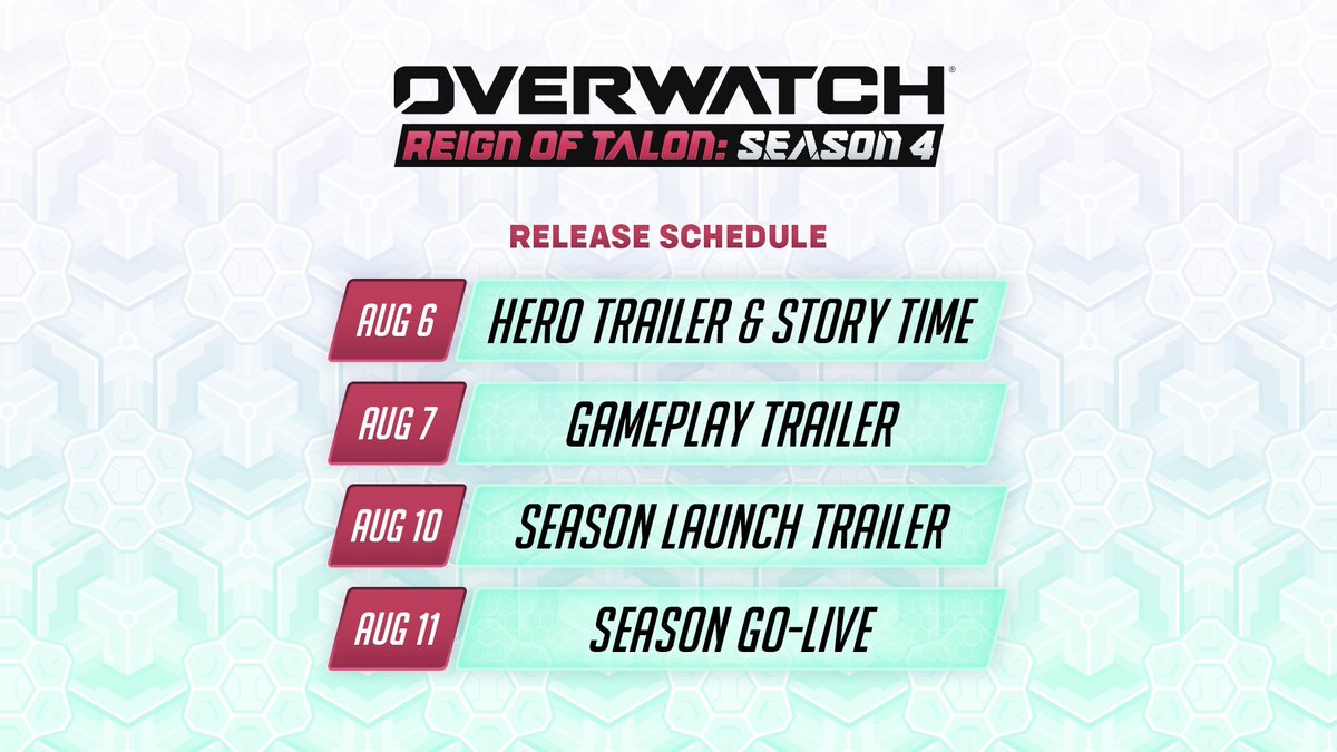 DmonUpdates's tweet photo. New Season 4 News!

Hero Trailer and Story time August 6th

Gameplay Trailer August 7th

Season Launch Trailer August 10th 

Season Launch August 11th

#DmonNation https://t.co/3uVukQB4Xo