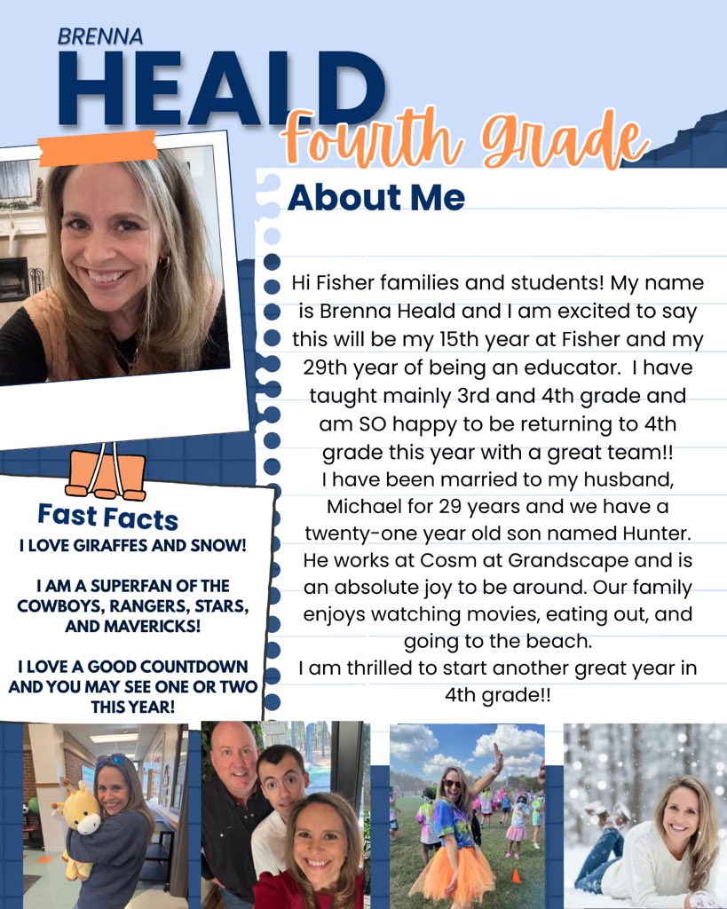 FisherElem's tweet photo. Let’s meet our Fisher staff round 10. https://t.co/vcZOZ01CCG