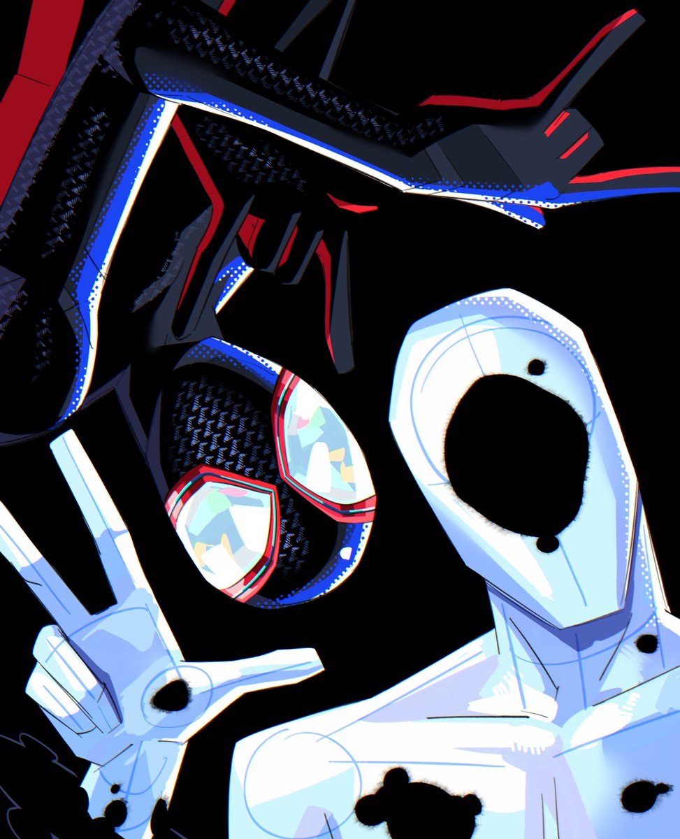 stitchedspider's tweet photo. Drawing The Spot every day until Beyond The Spider-Verse releases - Day 1050 https://t.co/6fCrmz1CAN