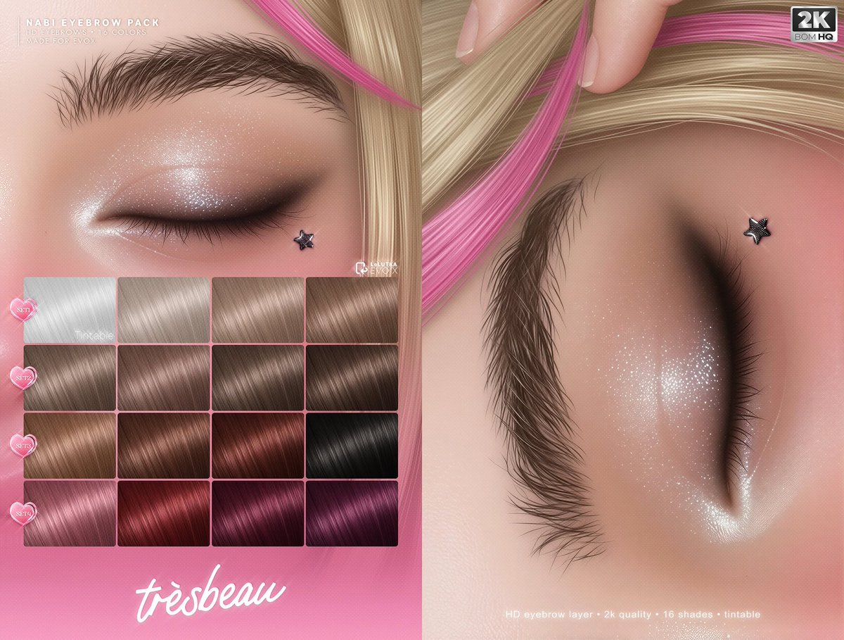 KawaiiFeedSL's tweet photo. Tres Beau: Nabi HD Brows @ Mainstore〡Taxi: https://t.co/1s2HMTm4sB
#SecondLife #TresBeau #Mainstore #KawaiiFeed https://t.co/1vmXyWFEmq