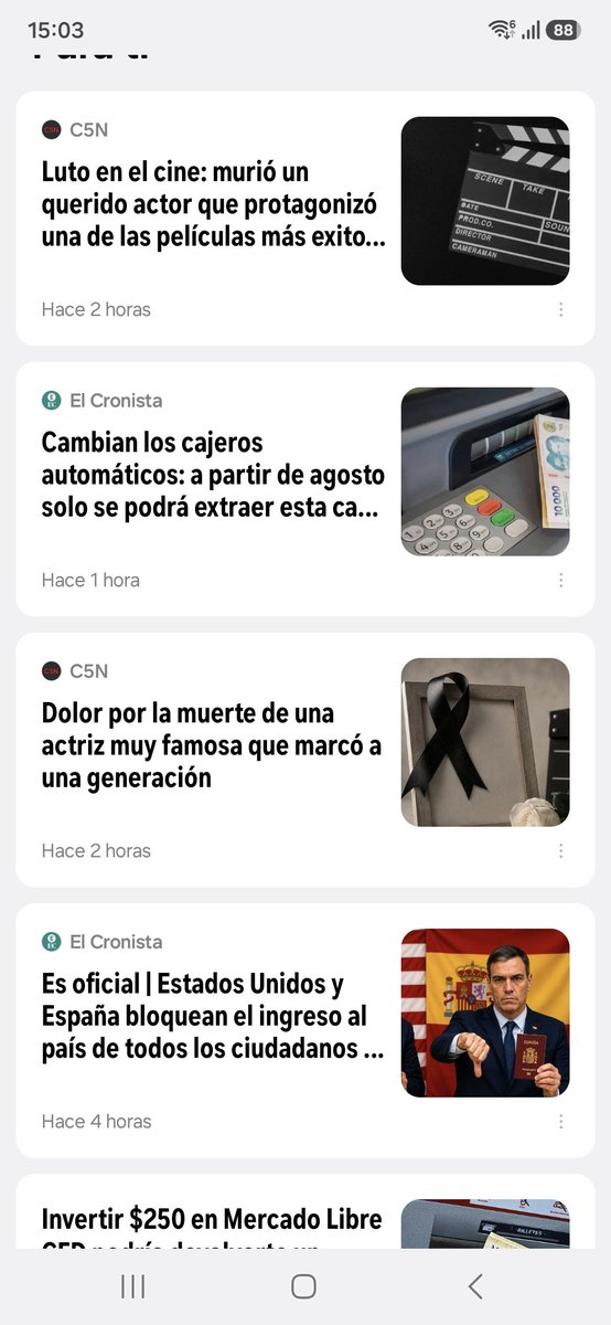 gonabascal's tweet photo. Todos los títulos con la fórmula de no revelar la identidad o el dato central. Medios obedientes al Manual de Google. https://t.co/ob3uL6TxDJ