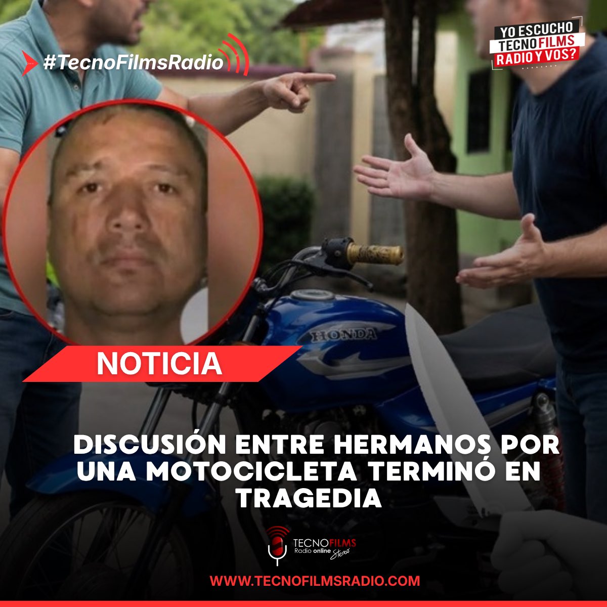 FilmsTecno's tweet photo. 🚨 #Barranquilla | Una discusión entre dos hermanos por una motocicleta terminó en tragedia. Fabián Costa Dovale (55) murió tras un enfrentamiento con Jhon José Dovale (51), quien permanece hospitalizado. Las autoridades investigan las circunstancias del caso. #Colombia #Noticias https://t.co/l1KuWpbDyz