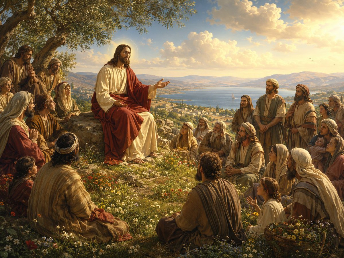 MattMeyer007's tweet photo. The Sermon on the Mount

With wisdom, compassion, and hope, Jesus teaches the gathered crowd beside the Sea of Galilee, offering peace to every listening heart.

Created by Matthew Meyer https://t.co/YV0RTHF0k6