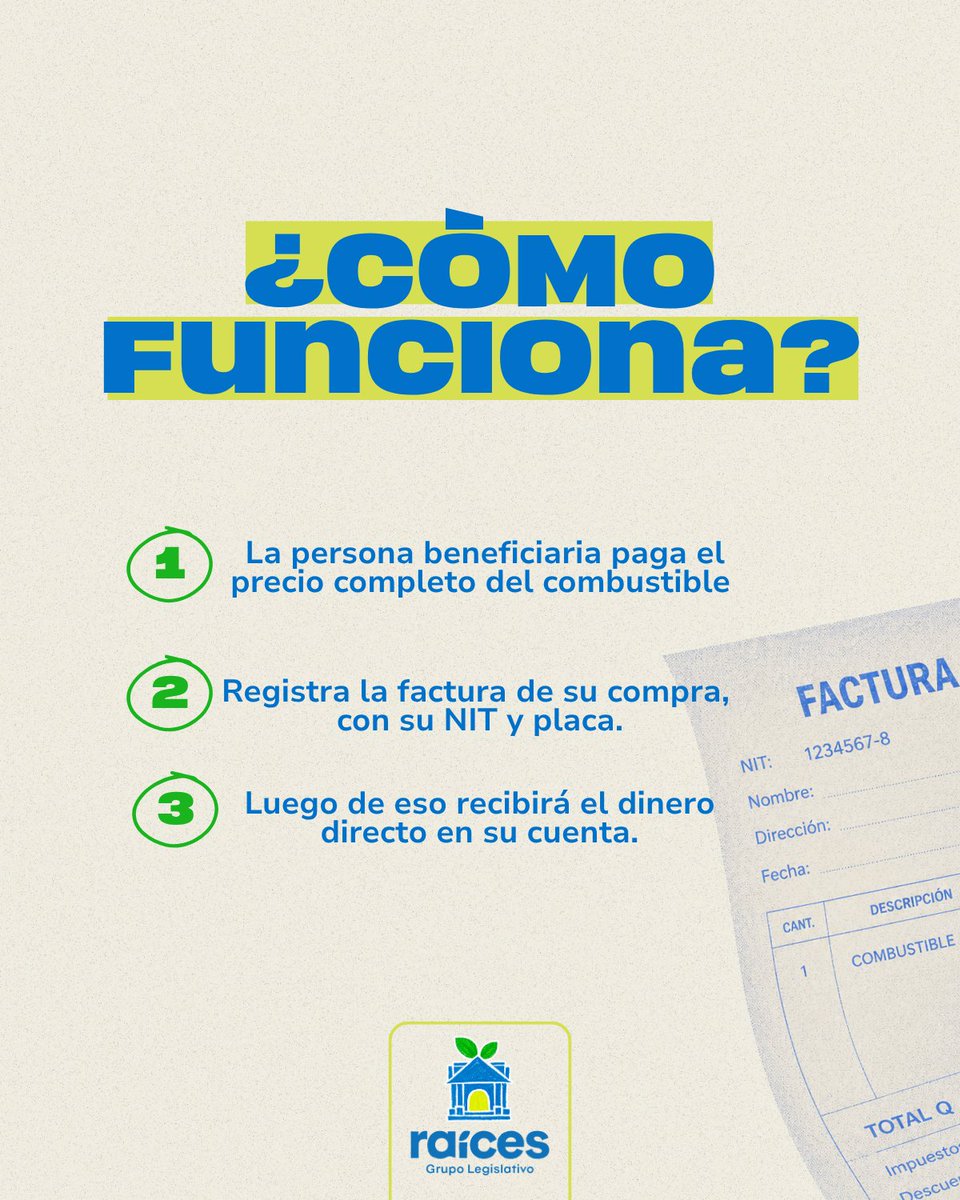 RaicesGL's tweet photo. Cada vez que sube la gasolina, el pueblo se aprieta el cinturón mientras los importadores protegen sus ganancias.

Raíces propone devolver Q10 por galón directamente a la gente, con transparencia y sin intermediarios.

Que el dinero llegue al pueblo, no a los importadores. https://t.co/b7kGDTq2sW