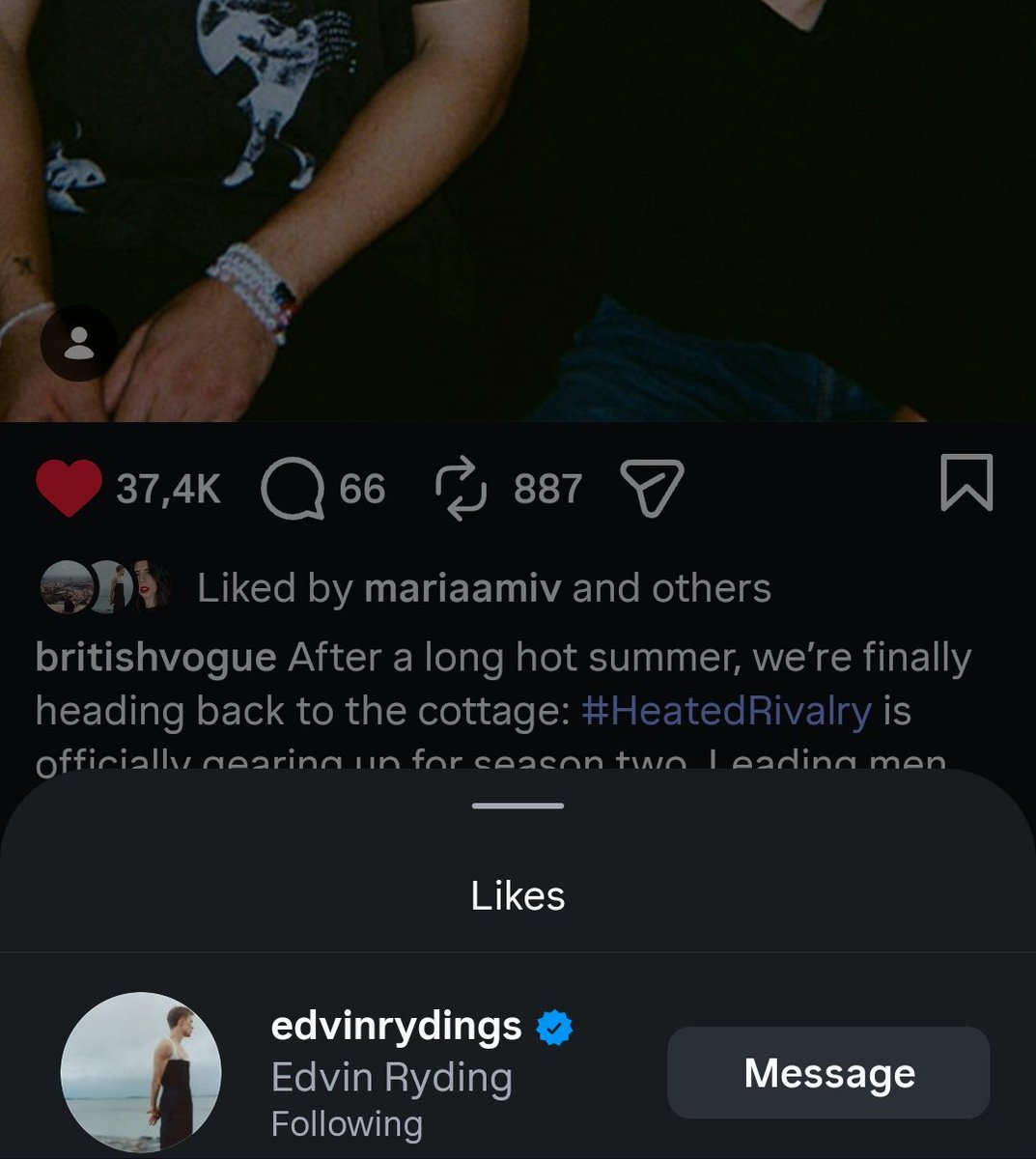 loumarstorrie's tweet photo. "liked by edvin ryding" please just tell us already 🫪 https://t.co/idBj2TUaqS