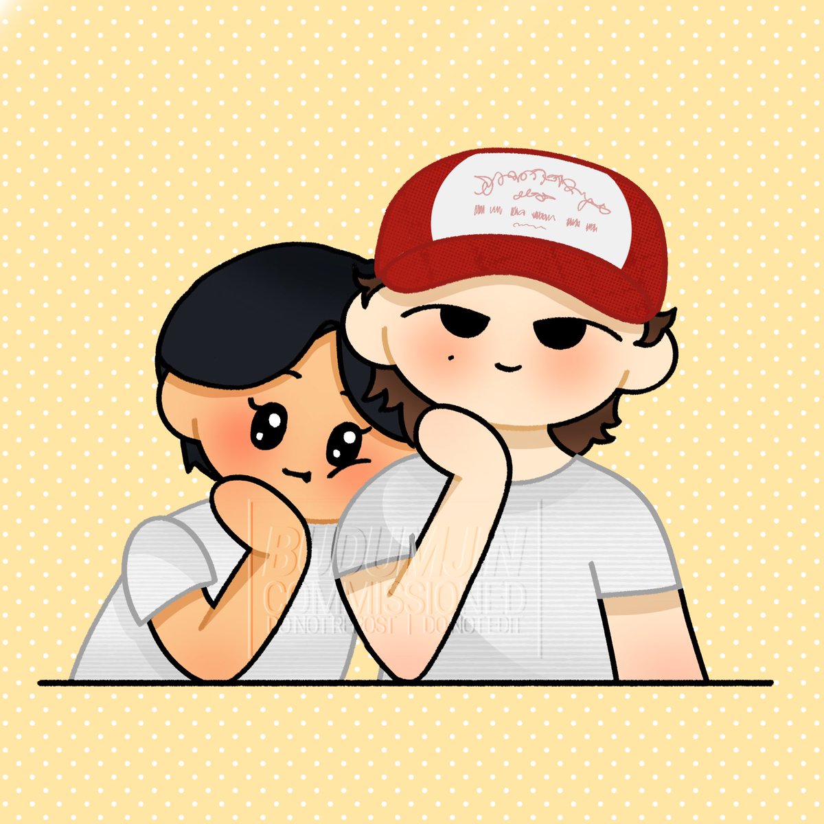 drawingkits's tweet photo. [ COMMISSION ] #budumjincreates

gyuhao half and half  &amp; 20260802 livestream !
➜ commissioned by : @peek8chwe https://t.co/q9SjV9PsJ1