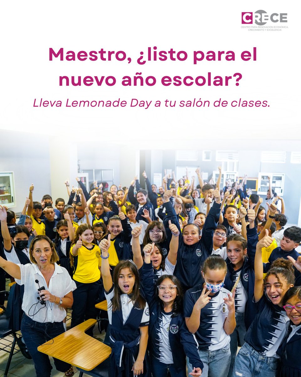 centrocrece's tweet photo. Lemonade Day es un programa de educación empresarial para niños donde los estudiantes aprenden matemáticas de una manera práctica y divertida: montando y operando un puesto de limonadas. La guía del maestro es completa y fácil de usar. Eescríbenos a natalia@lemonadeday.org https://t.co/2wcACXpSjp