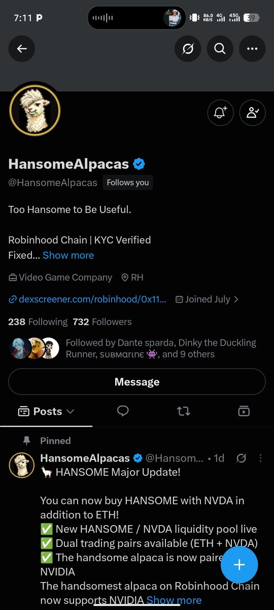 Mark_Swago's tweet photo. @CoinsultAudits @HansomeAlpacas @evm_gibs @mrlightsui get in here.

Checked out everything on the website and I must say shii looks clean. https://t.co/oMtT0d0vov