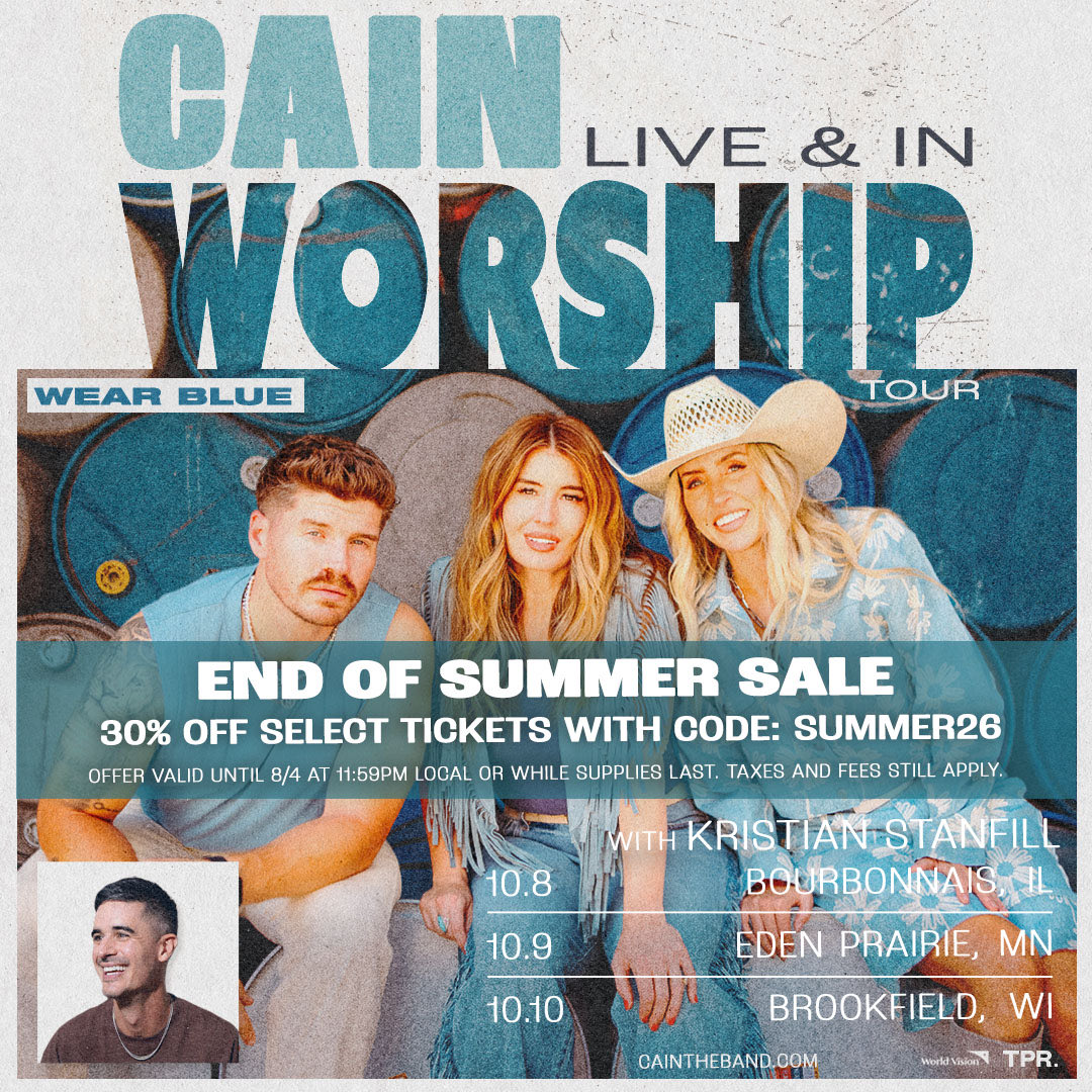 kpstanfill's tweet photo. Guys! I can't wait to be a part of @CAINTHEBAND’s Live and In Worship Tour this fall. It's going to be here before we know it, and we’re celebrating with 30% off select tickets! Use code: SUMMER26 and grab yours now! ☀️ https://t.co/SQcrEv5Lo7