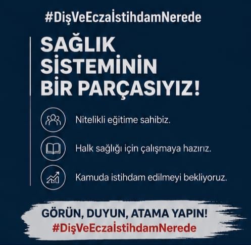 dtdaenerys's tweet photo. Emek boşa gitmesin, diş hekimleri görev başına geçsin. #DişEczaİstihdamNerede @suayipbirinci @erolozvar @drmemisoglu @DrYerebakan @RTErdogan @memetsimsek @tcbestepe @Akparti https://t.co/SkSeR5D32K