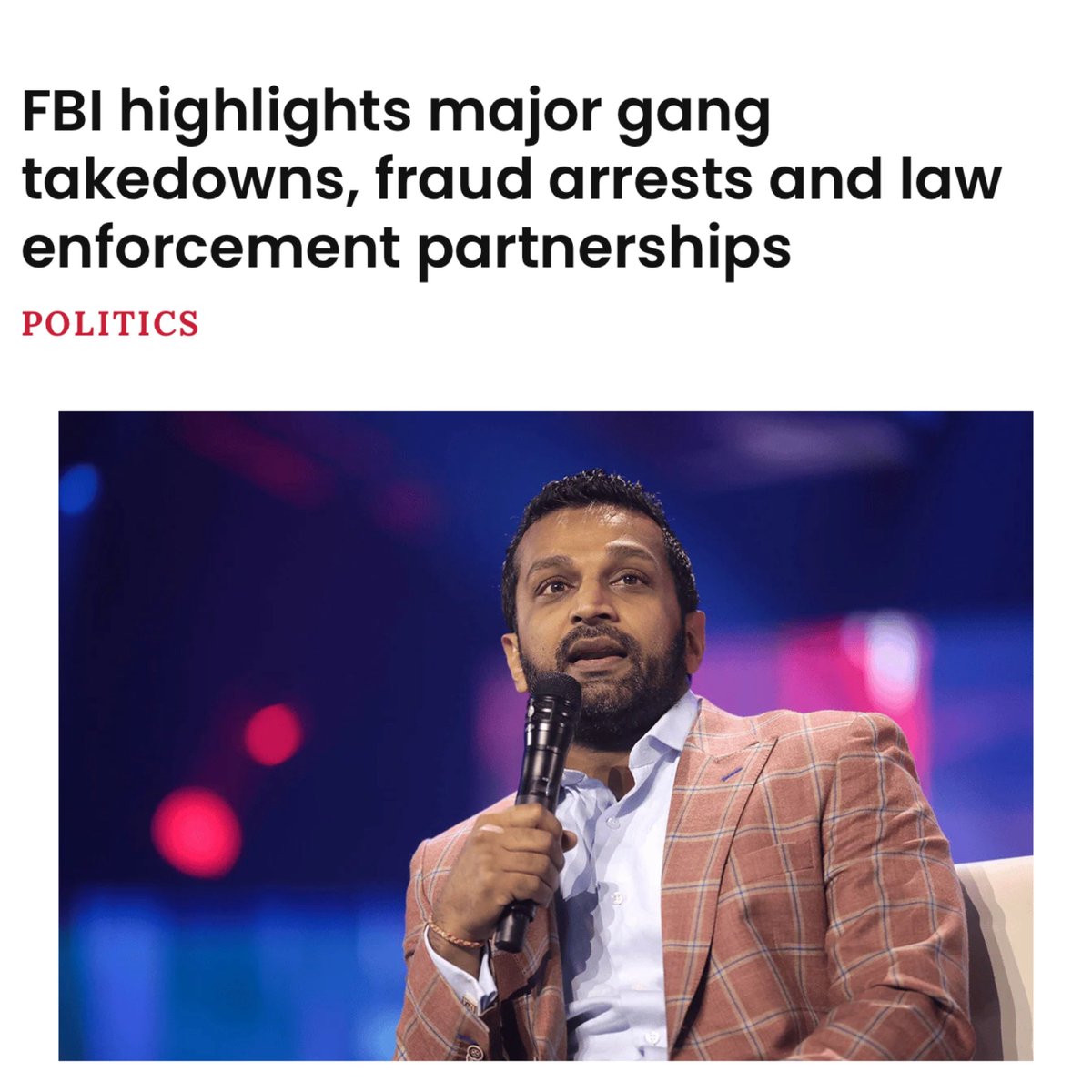 FBI Director Kash Patel tweet media