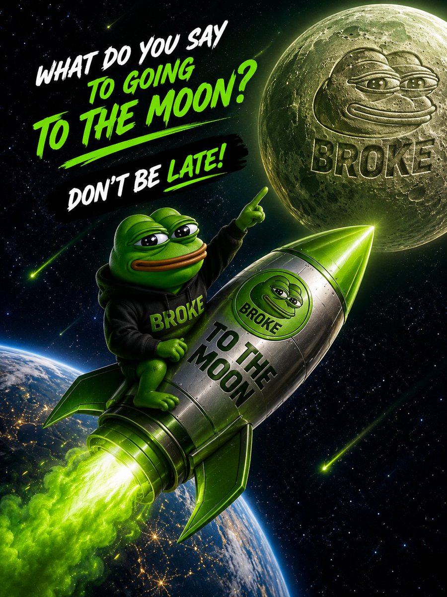 BrokeFrogcoin's tweet photo. @CryptoThro 🐸 We were broke. Now we build. 💎 One community. One dream. 🚀 $BROKE https://t.co/u9DlC7fwxa