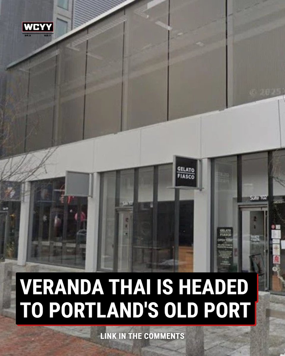 WCYY's tweet photo. Veranda Thai is coming to the Old Port! 🍜 The beloved local Thai spot has leased space at 425 Fore Street, and Portland foodies are already buzzing. No opening date yet, but we're watching closely. https://t.co/Gg50hTJWzz