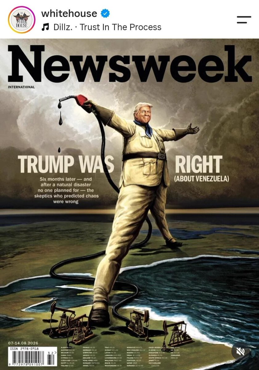 maibortpetit's tweet photo. Portada de Newsweek: "Trump estaba en lo correcto sobre Venezuela" https://t.co/ibStFdw7a4