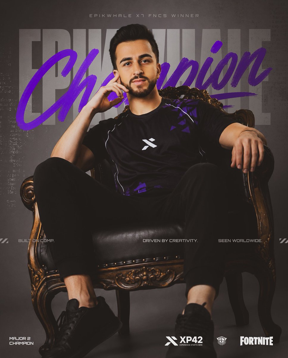 XP42FN's tweet photo. History made. 

XP42 has its first ever FNCS Champion. 

Congratulations @EpikWhale 👑

#XP42WINS https://t.co/sPx6Gf5oTs