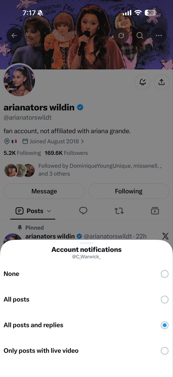 C_Warwick_'s tweet photo. @arianatorswildt I’ve been a fan since 2013 and am less than an hour away from The O2… this would be a dream 🥲🥲🥲 https://t.co/Li26UIObbc