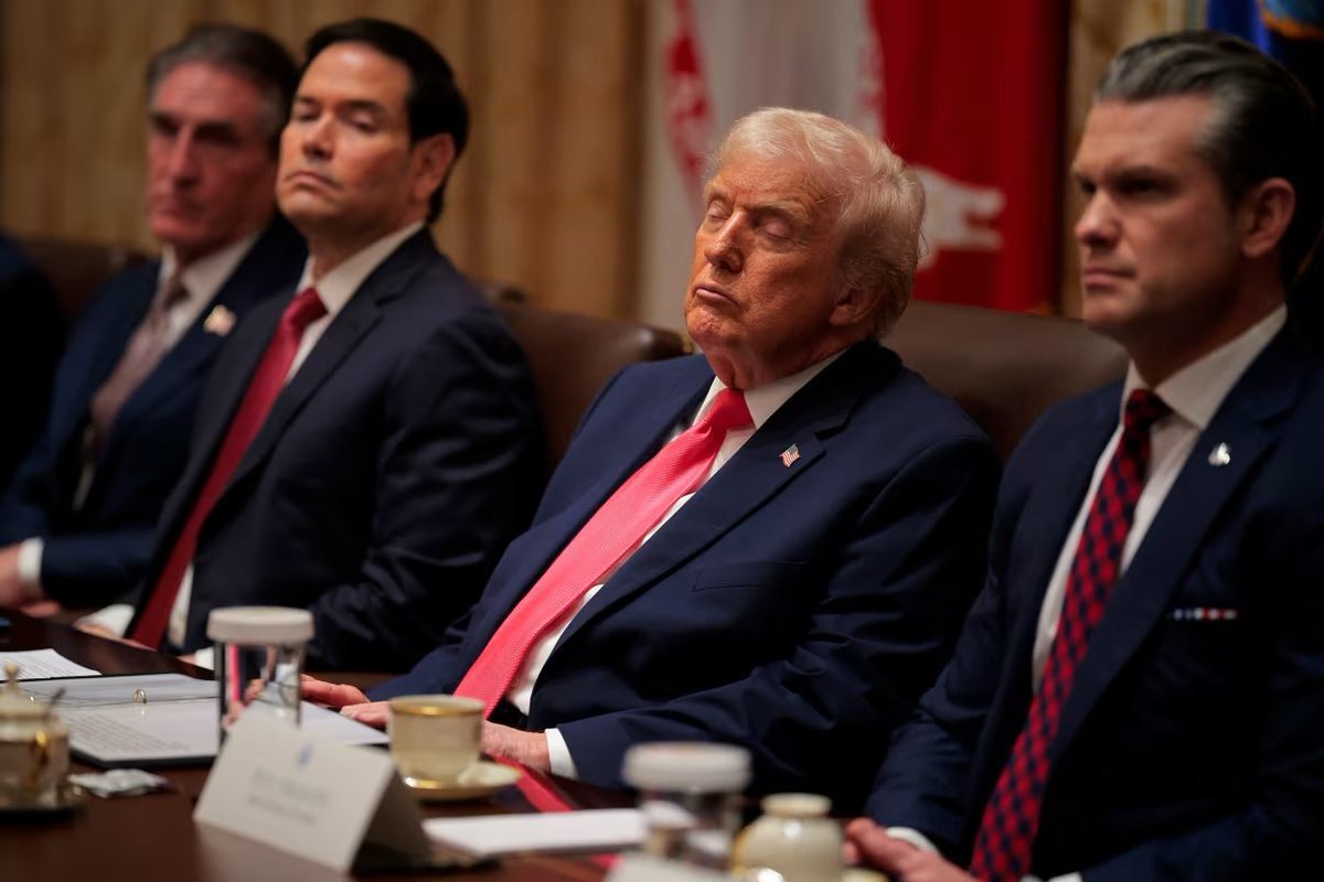 broad_beac41803's tweet photo. @CplStarbuckUSMC @GuntherEagleman Sleepy Don in a cabinet meeting https://t.co/tSo5WjBqHP