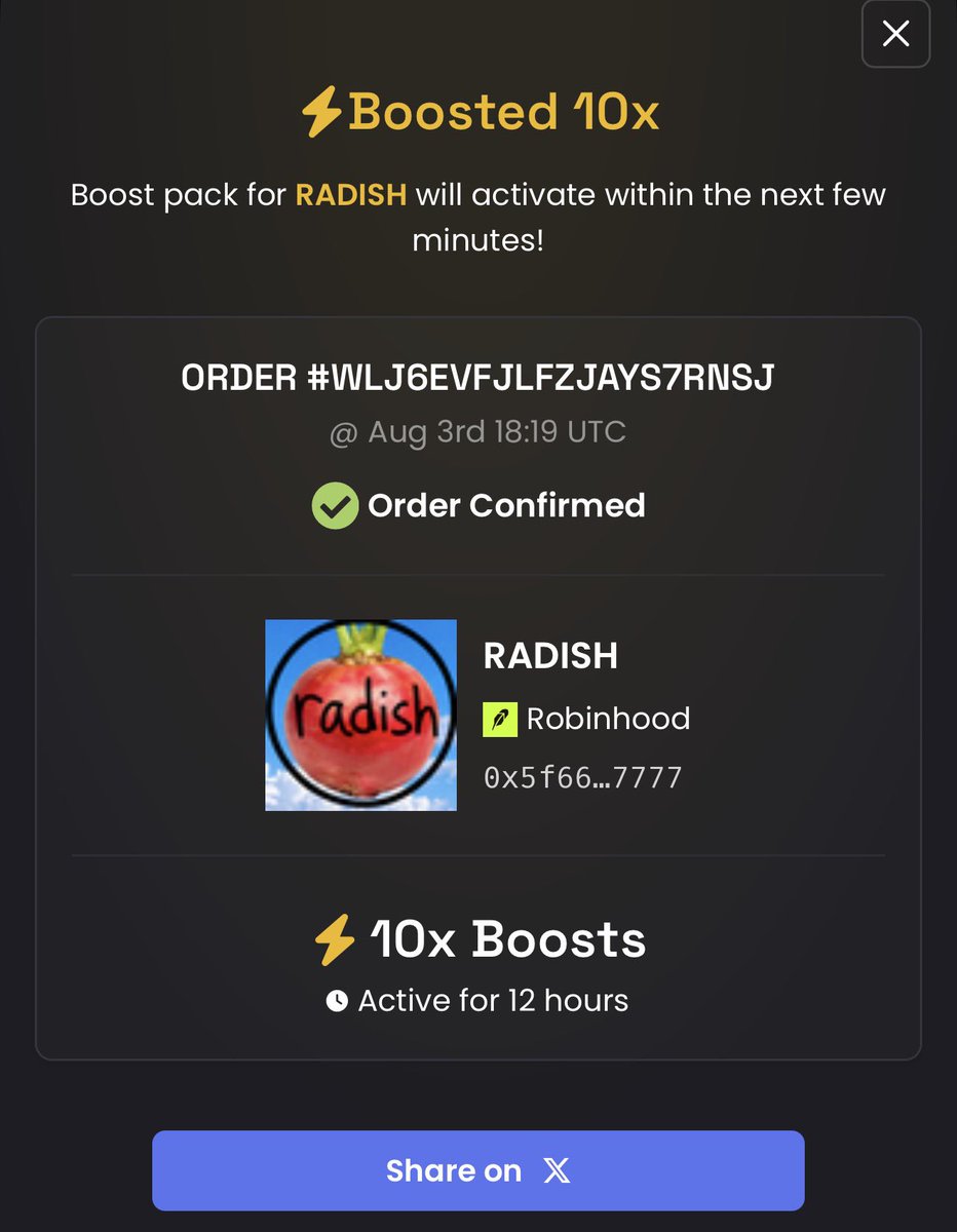 RadishOnRh's tweet photo. 10x Boost paid 🫜 https://t.co/BoNq9IRYMj