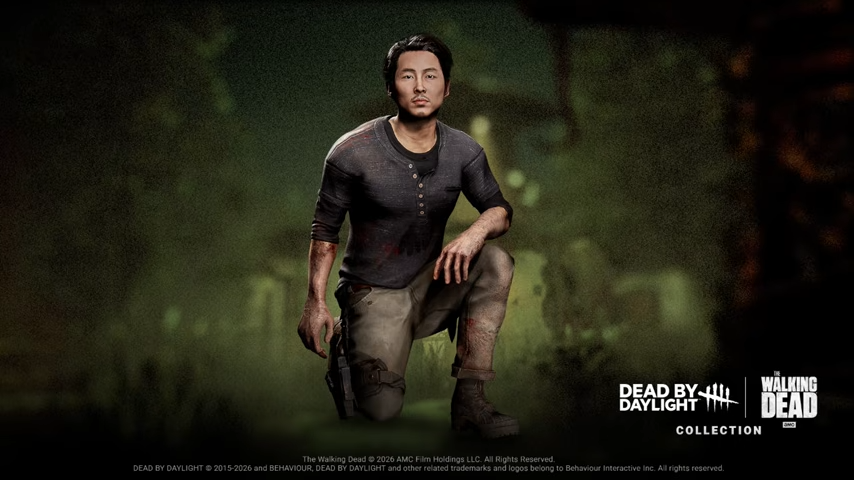dbd_kamigame's tweet photo. 🎉8月5日にグレンのスキンが実装！🎉

8月のロードマップにて、『ウォーキング・デッド』コラボのキャラクター「グレン・リー」のスキンが8月5日に販売開始される事が判明しました！

▼2026年8月のロードマップと今後のアプデ内容
https://t.co/W9L4LeIAPO
#DbD