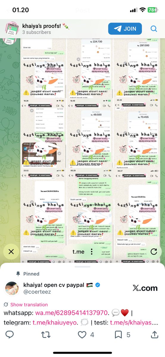 sunhongeong's tweet photo. buat temen-temen BA yang upload testi di tele bisa banget loh bikin telenya diakses di web tanpa perlu install aplikasi, caranya gampaaang banget bisa liat di pict. syaratnya jangan nyalain restrict saving content

hope this helps! #zonauang #bealanja https://t.co/E7wi6w2F6F
