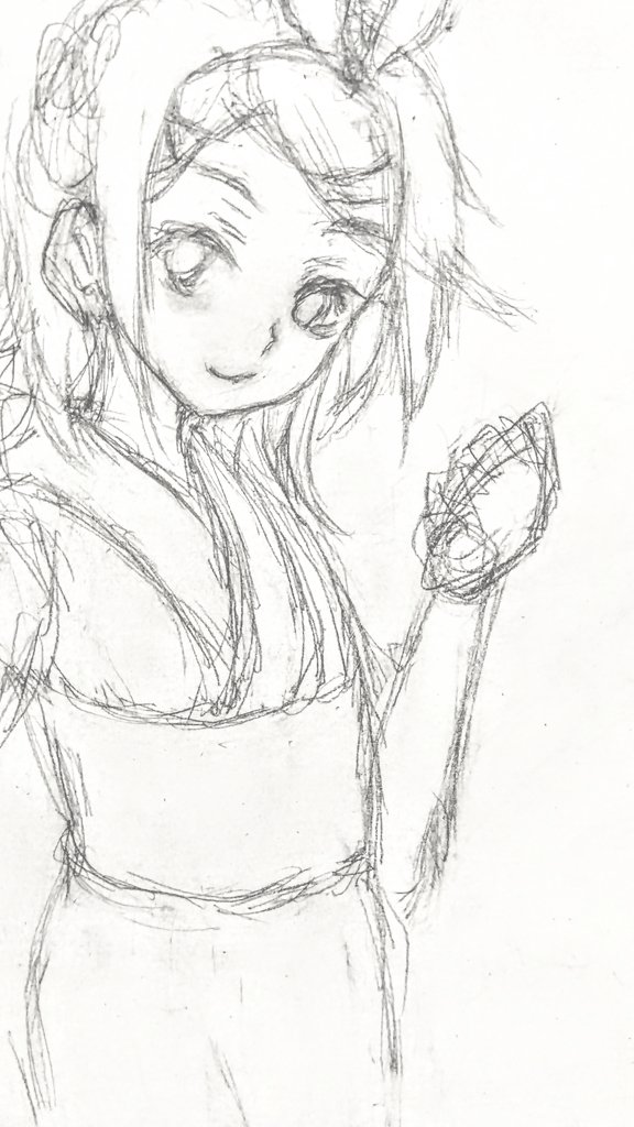 Danryu_Beretta's tweet photo. 今リンちゃん描いてんだ
ずっと描いてて紙も手も真っ黒です
リンちゃんなう！じゃなくてリンちゃん描いてるなう！です
リンちゃんは夏祭りが似合うと思う🎆
私をきっかけに絵を描き始めたと言ってくれたFF様に
楽しい事を見つけたきっかけになれた事がすごく嬉しかったのです🍀 https://t.co/K3uJxyNjOM