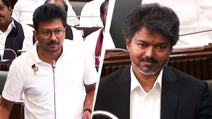 IndiaToday's tweet photo. DMK leader #UdhayanidhiStalin has come under fire after making a remark about actor Trisha during a Cauvery protest in Thanjavur that critics have described as a double entendre.

The remark came while thousands had gathered to protest Karnataka's alleged failure to release Tamil Nadu's share of Cauvery water.

Read more: https://t.co/qgDToPpKpI | @PramodMadhav6
