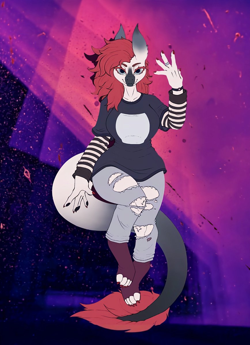 Vividanthro's tweet photo. I'm Vesper!
Just hanging out in the neon glow 💟

#FurryArt #FurryCommunity #MFF #OriginalCharacter #DigitalArt https://t.co/YpZVHceJqv