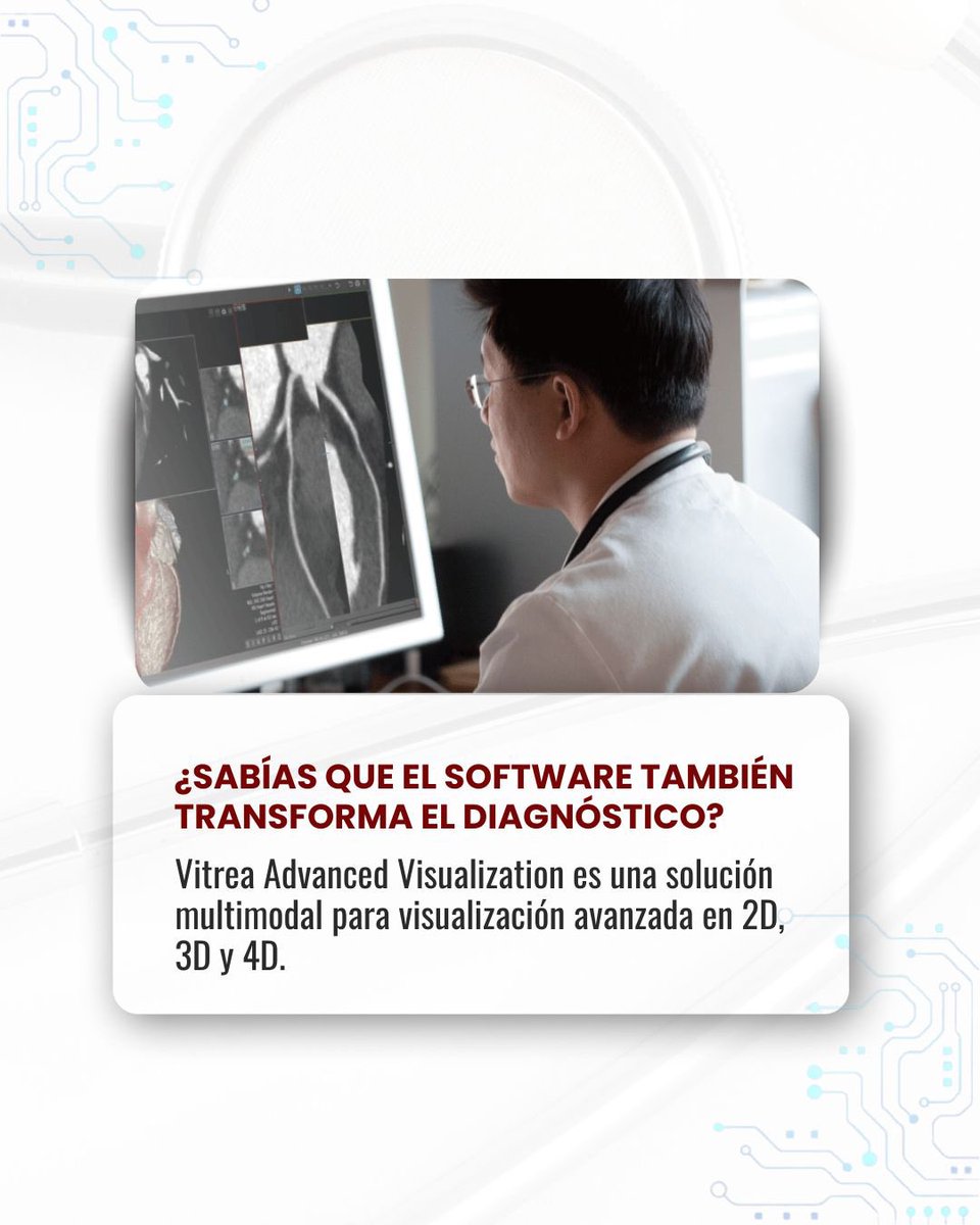 reserma's tweet photo. ✨ La innovación médica no depende solo de los equipos físicos.  
El software también cumple un papel clave en cómo se visualizan, analizan y comparten las imágenes médicas.

https://t.co/qekW8ij2IG https://t.co/n8jUTdybnc