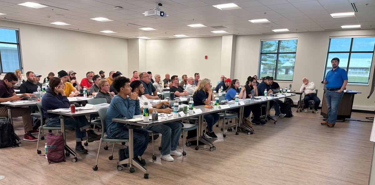 ambiogascouncil's tweet photo. Our largest Digester Operator School class ever is underway at @michiganstateu! Operators &amp; biogas professionals from across the U.S. are sharpening the skills that keep biogas systems running safely &amp; efficiently. Welcome to everyone joining us this week! #Biogas #WorkforceDev https://t.co/z8K0DBqSUE