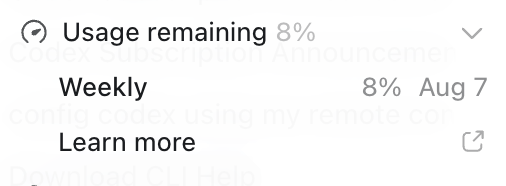 alexshen_dev's tweet photo. Weekly usage running out on Codex / Claude Code — what's the emotion?
🟢 Relief (touch grass time)
🔴 Anxiety (but I'm mid-refactor)
🟡 Denial (I'll just... buy more) https://t.co/omYZZhddSI
