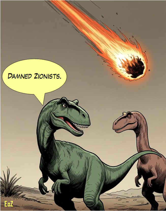 elderofziyon's tweet photo. The only logical explanation. https://t.co/Rb7HHNfTS2