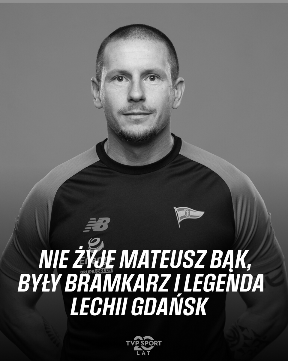 sport_tvppl's tweet photo. W wieku 43 lat zmarł Mateusz Bąk. 

Jako bramkarz przez blisko dwie dekady był związany z Lechią Gdańsk. 

To jedyny zawodnik tego klubu, który przeszedł drogę z drużyną od A klasy do Ekstraklasy. https://t.co/mijBWEWMDH