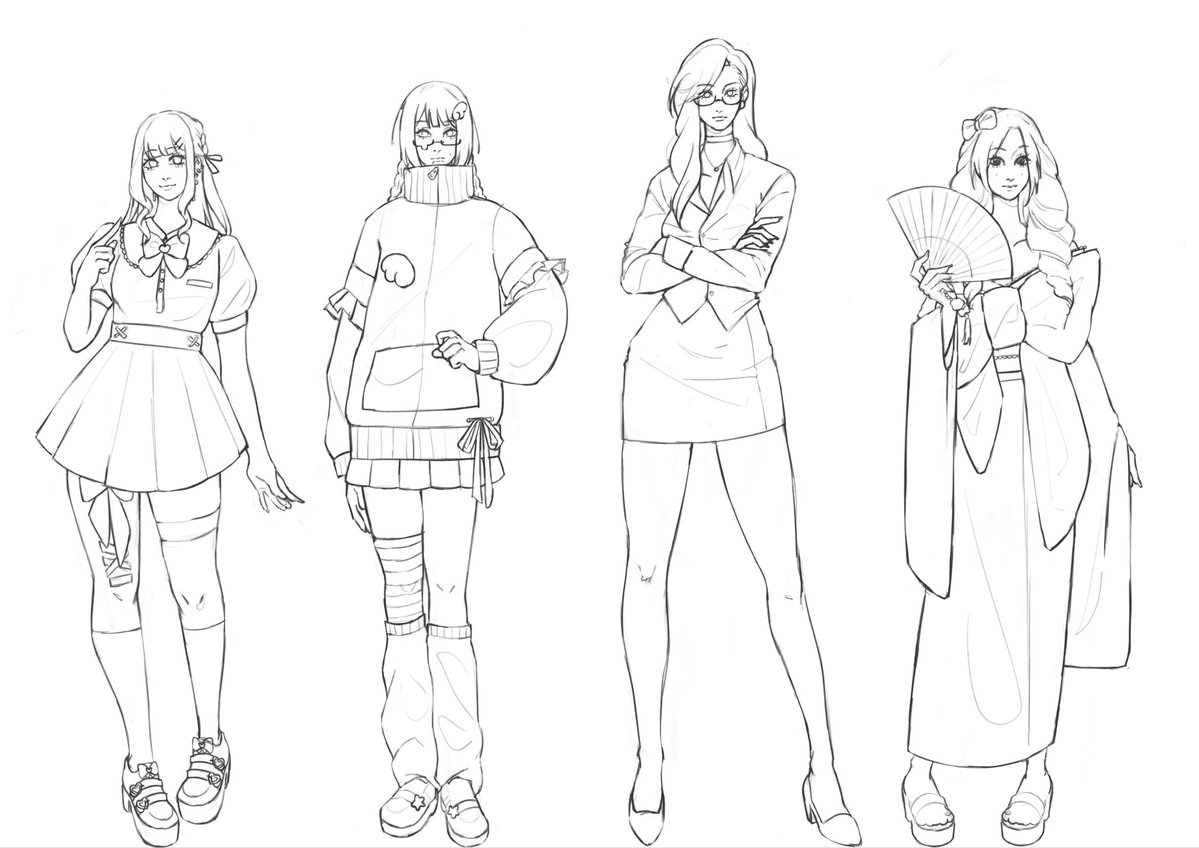 166308583a's tweet photo. character design for my visual novel!! https://t.co/MkriuZoKGD