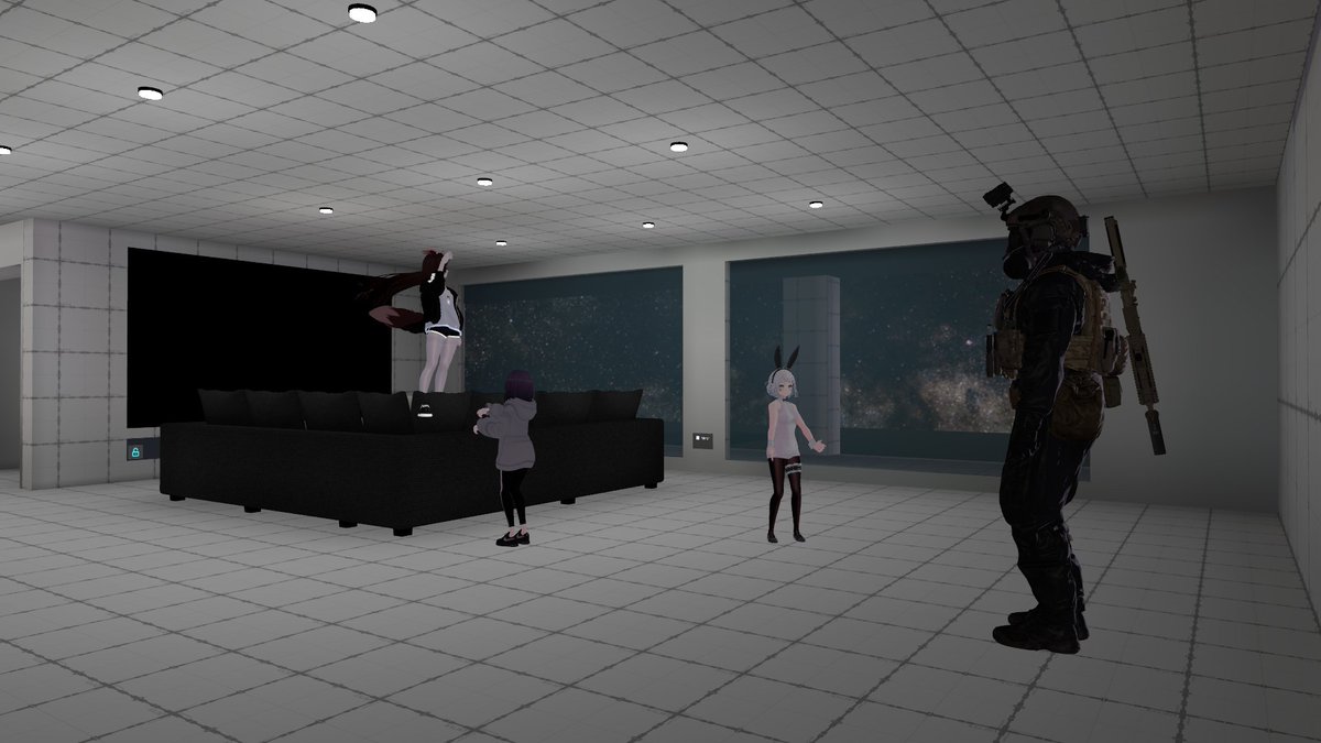SilverYaong_Dev's tweet photo. VRChat 월드 "그래서 이제 뭐함?"의 초기 모습과 현재 모습입니다.

처음에는 프로빌더로 공간 형태만 잡아 둔, 거의 공사장 같은 상태에서 시작했습니다.

조금씩 수정하고 다듬으면서 지금의 모습까지 만들게 되었습니다.

https://t.co/KqZRHr77dX
#VRChat #vrchatworlds https://t.co/VCVpalpbwC