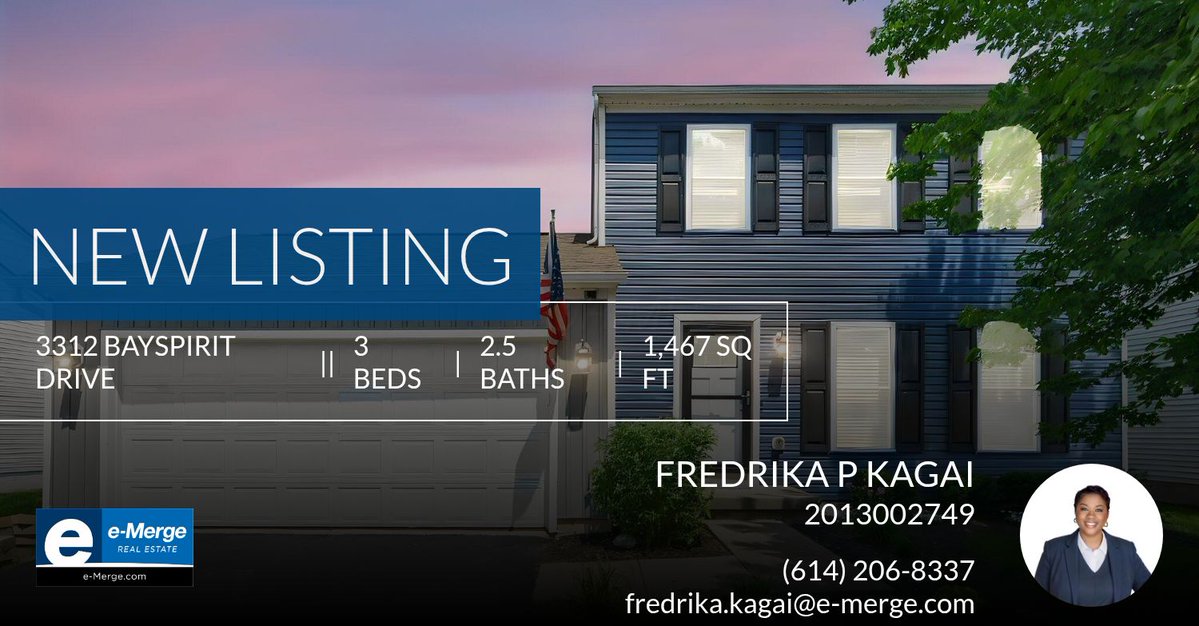 FPKagai's tweet photo. 📍 New Listing 📍 Take a look at this fantastic new property that just hit the market located at 3312 Bayspirit Drive in Reynoldsburg. Reach out here or at (614) 206-8337 for more information!

Listed by Kimberly Woods https://t.co/RtmCesJz7w https://t.co/0QkyMhRC3v