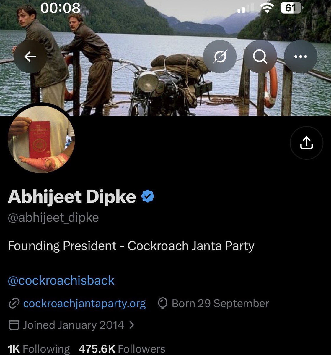 NepaliMarx's tweet photo. Why does @abhijeet_dipke even have Che from the motorcycle diaries as his cover photo? https://t.co/Ie0Lus8PiK