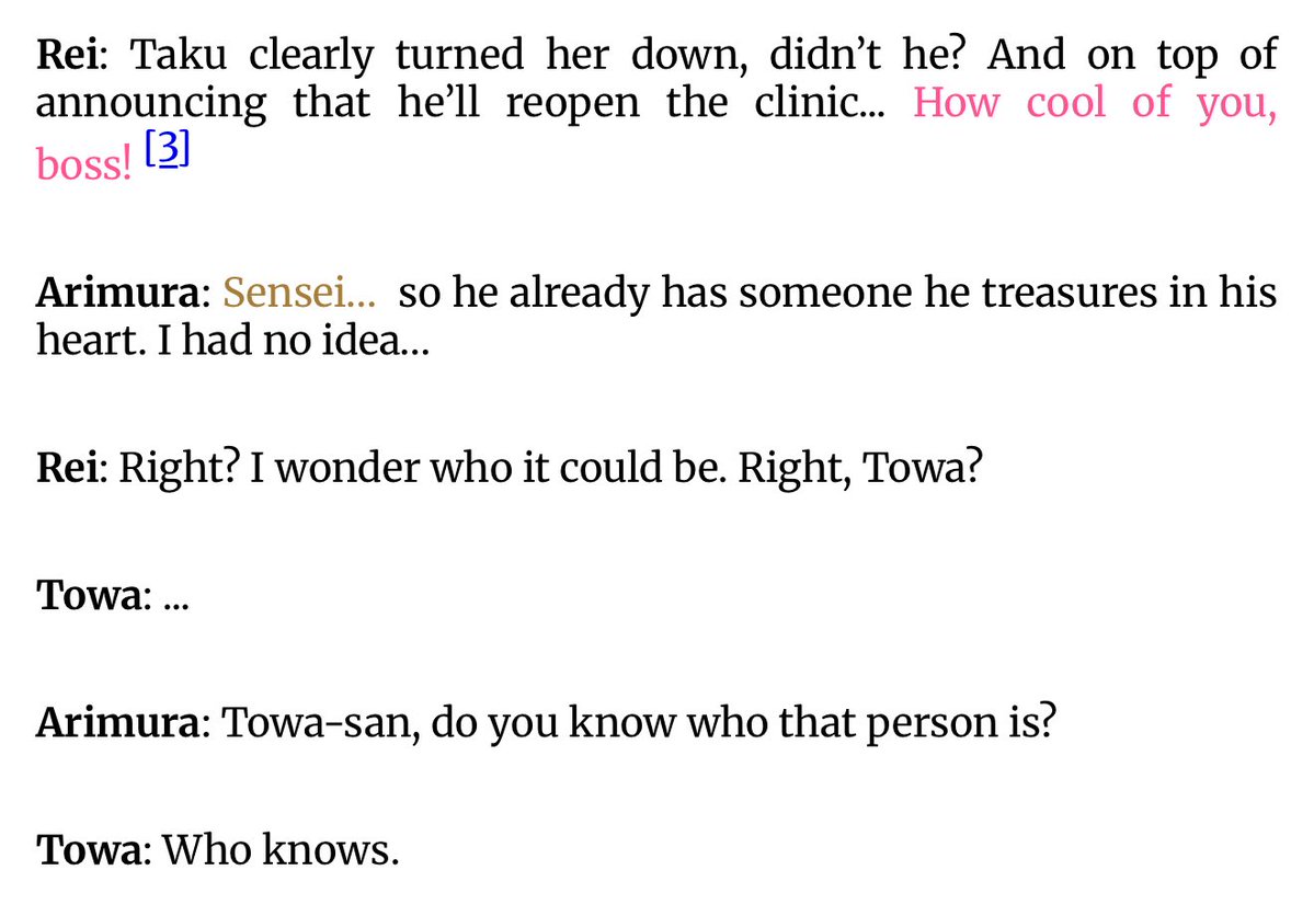noiaobas's tweet photo. this from taku’s drama cd is so silly to me… arimura catching on to takutowa before rei even gets the slightest inkling 😭 wonder how long it would take for rei to figure it out… gonna end up walking in on them making out months later and be like Omg wtf when did this happen https://t.co/ryRJ3ZMQfY