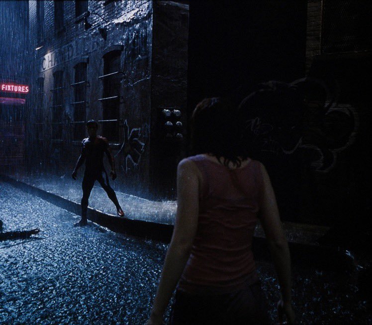 LivingMadara's tweet photo. The amount of times I've seen "nostalgia" being used for liking Raimi's Spider-Man since Brand New Day release is driving me insane.
Film-making, acting, interpersonal drama, script, shot compositions, aesthetic, music, setpieces, his films obliterate all other Spider-Man films. https://t.co/eNBuXhJLjG