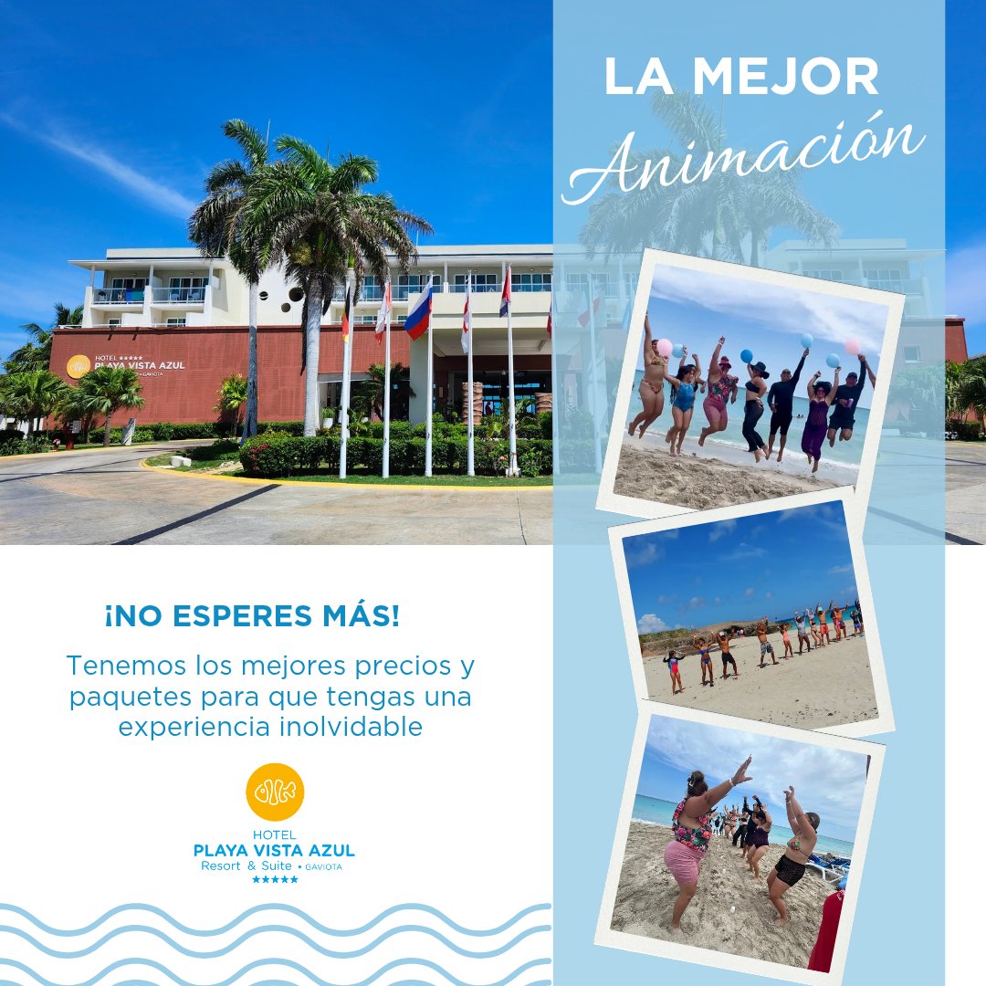 Anilsie3's tweet photo. La mejor animación, diversión garantizada y paquetes irresistibles.👌

✨ Resort 5 estrellas en #Varadero con precios especiales para tu próxima escapada🙌.

📲 ¡Reserva ahora y vive una experiencia inolvidable.🌊

#PlayaVistaAzul #PlayaHotels https://t.co/XsFZCjkKJK